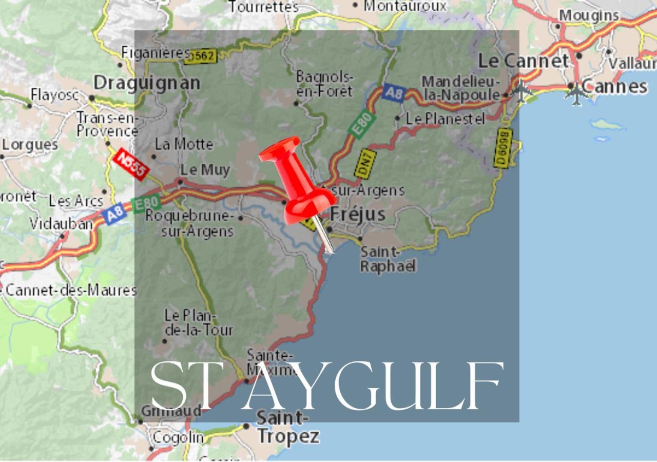 Studio Eclat Marine 3 Etoiles - Vue Mer - Parking-Clim-Plage A 20 Metres - Capitalchic Services Saint-Aygulf Fréjus المظهر الخارجي الصورة